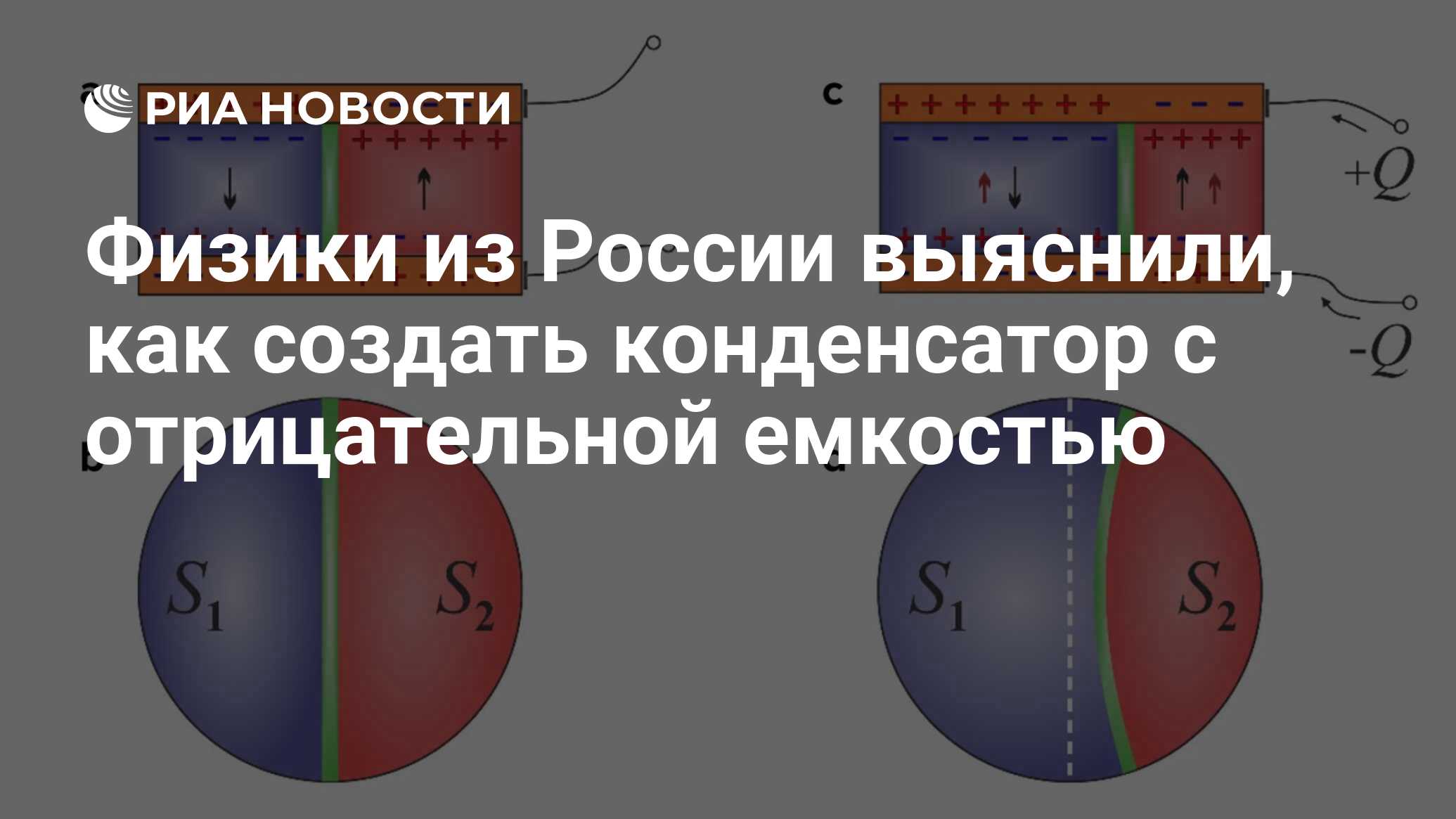 Физики из России выяснили, как создать конденсатор c отрицательной емкостью  - РИА Новости, 09.04.2019