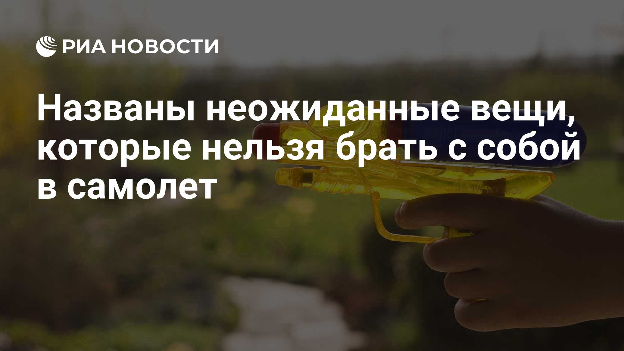 Названы неожиданные вещи, которые нельзя брать с собой в самолет - РИА  Новости, 13.05.2019