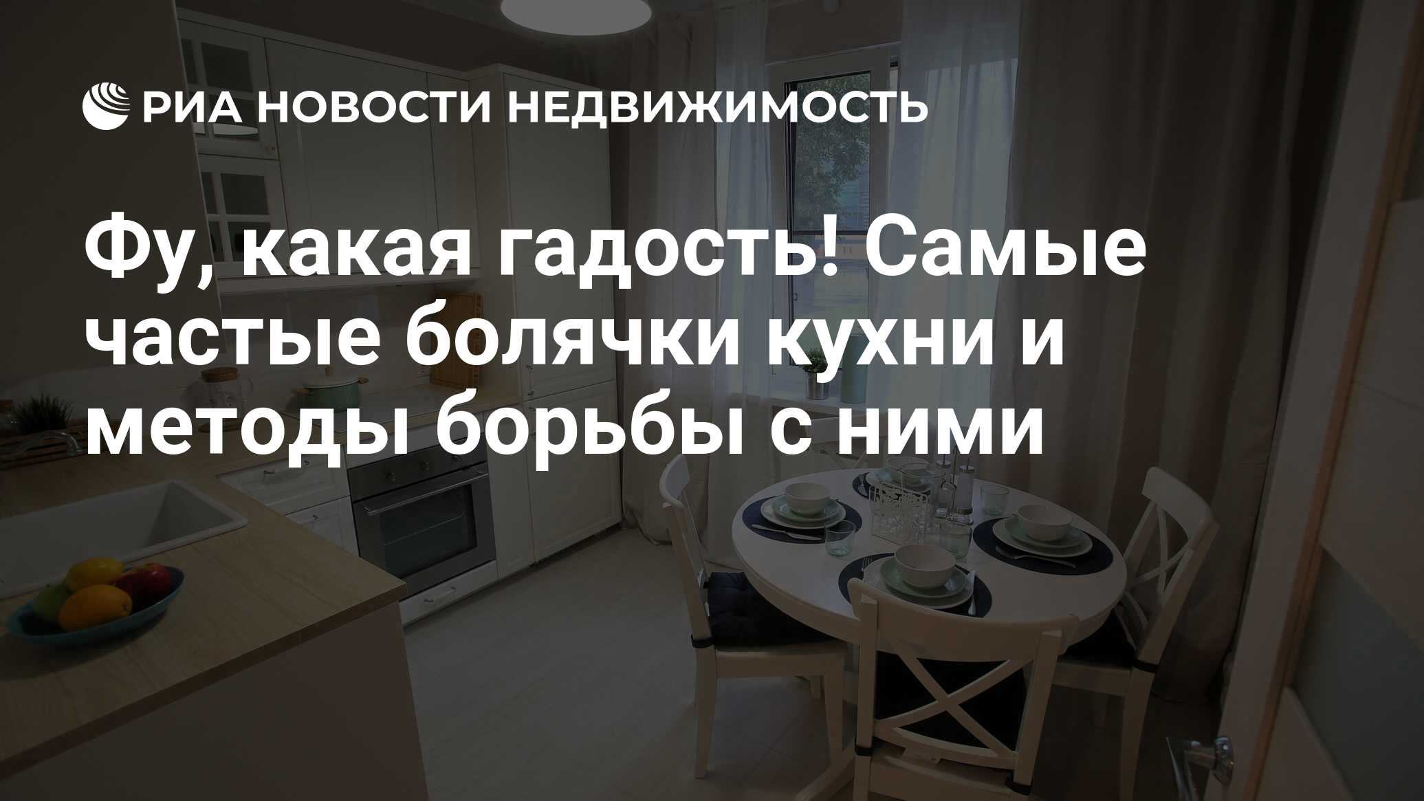 Фу, какая гадость! Самые частые болячки кухни и методы борьбы с ними -  Недвижимость РИА Новости, 24.05.2019