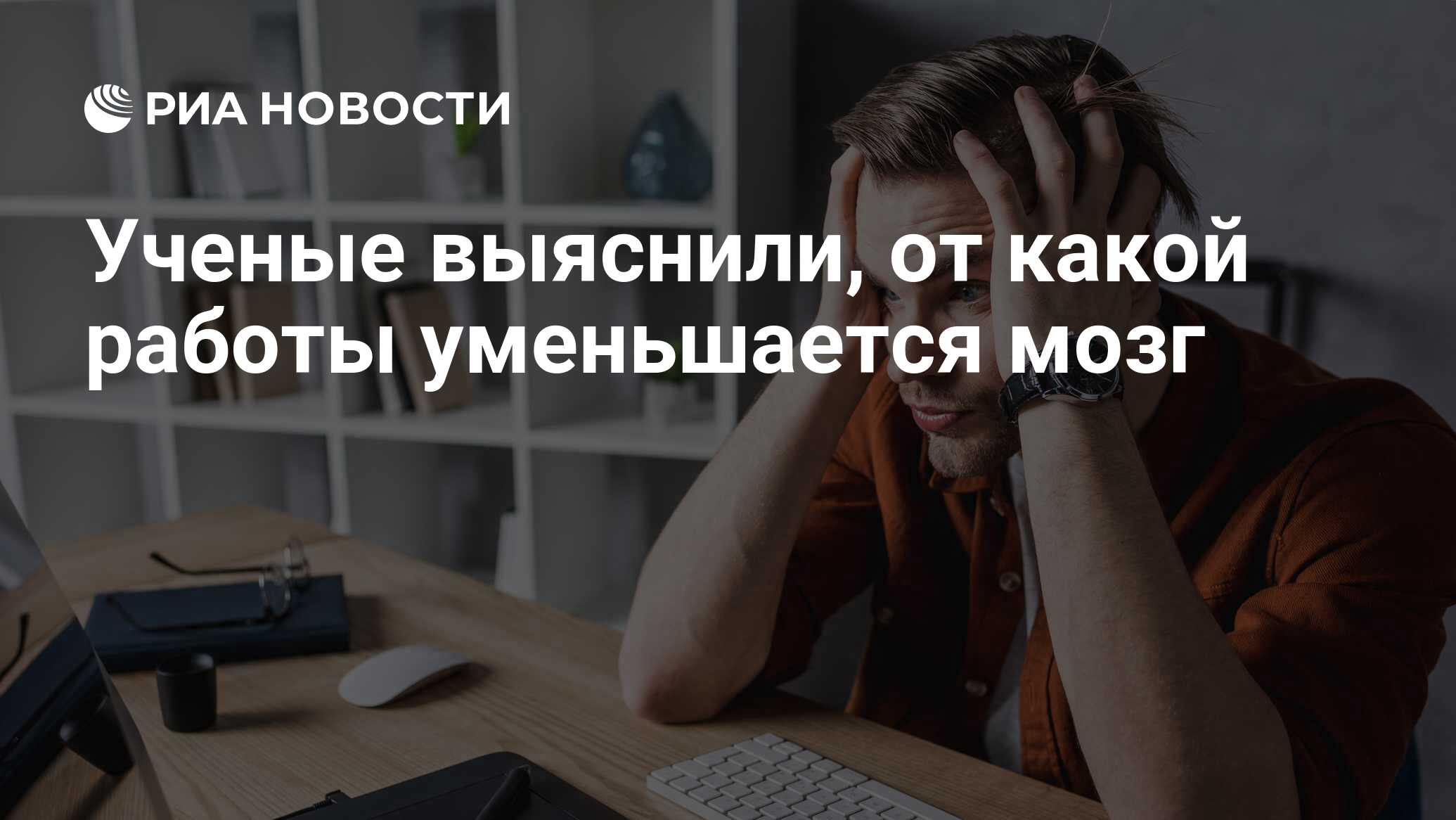 Ученые выяснили, от какой работы уменьшается мозг - РИА Новости, 27.07.2019