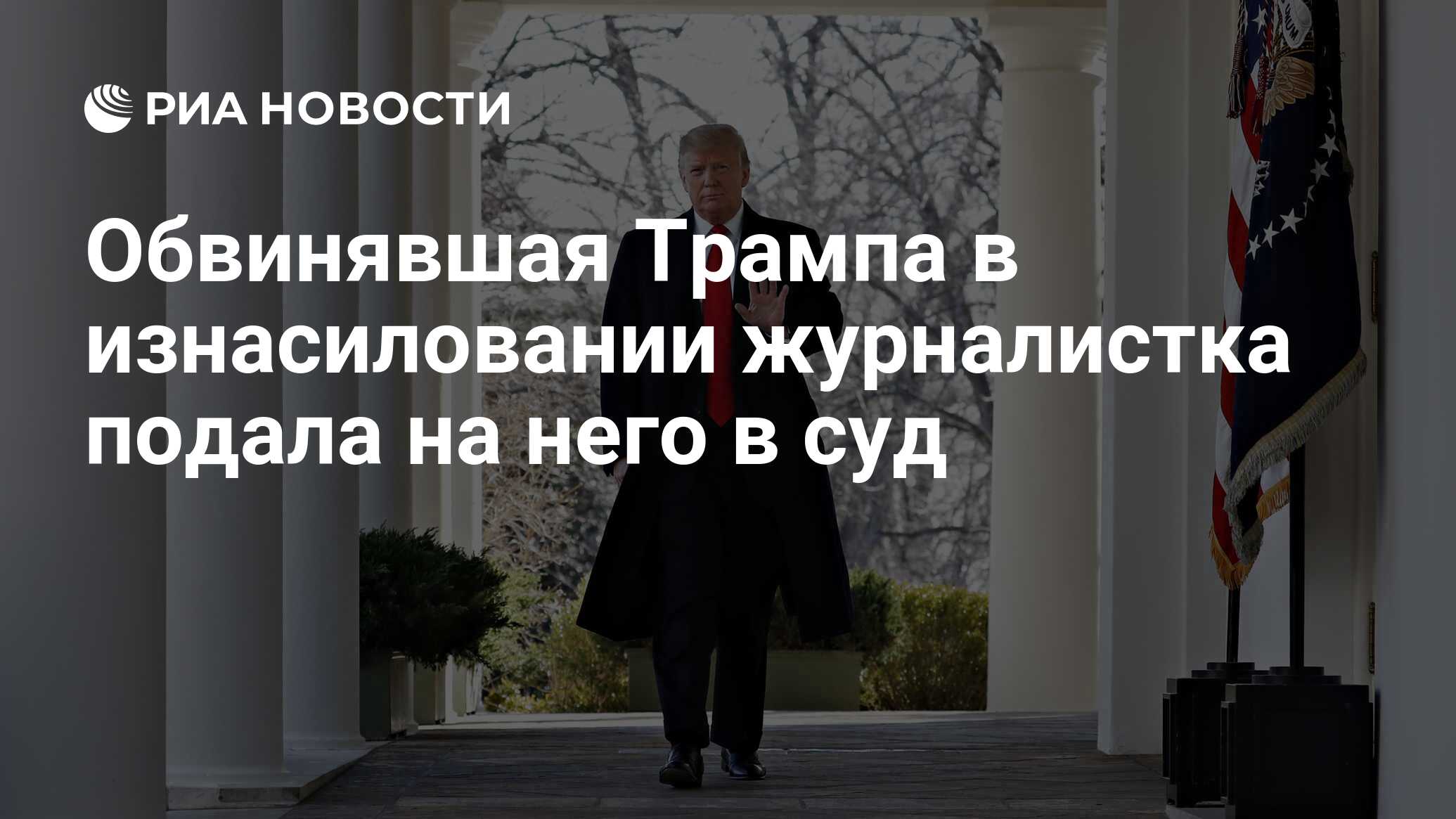 Обвинявшая Трампа в изнасиловании журналистка подала на него в суд - РИА  Новости, 04.11.2019