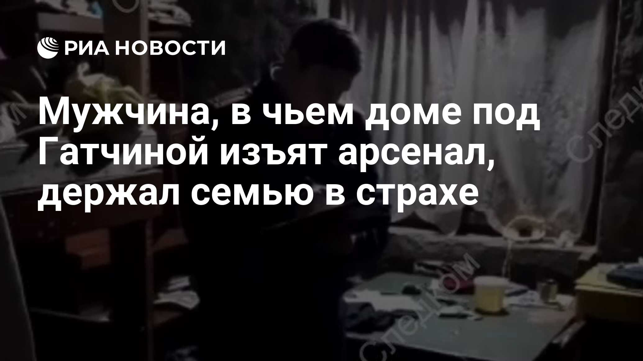 Мужчина, в чьем доме под Гатчиной изъят арсенал, держал семью в страхе -  РИА Новости, 03.03.2020