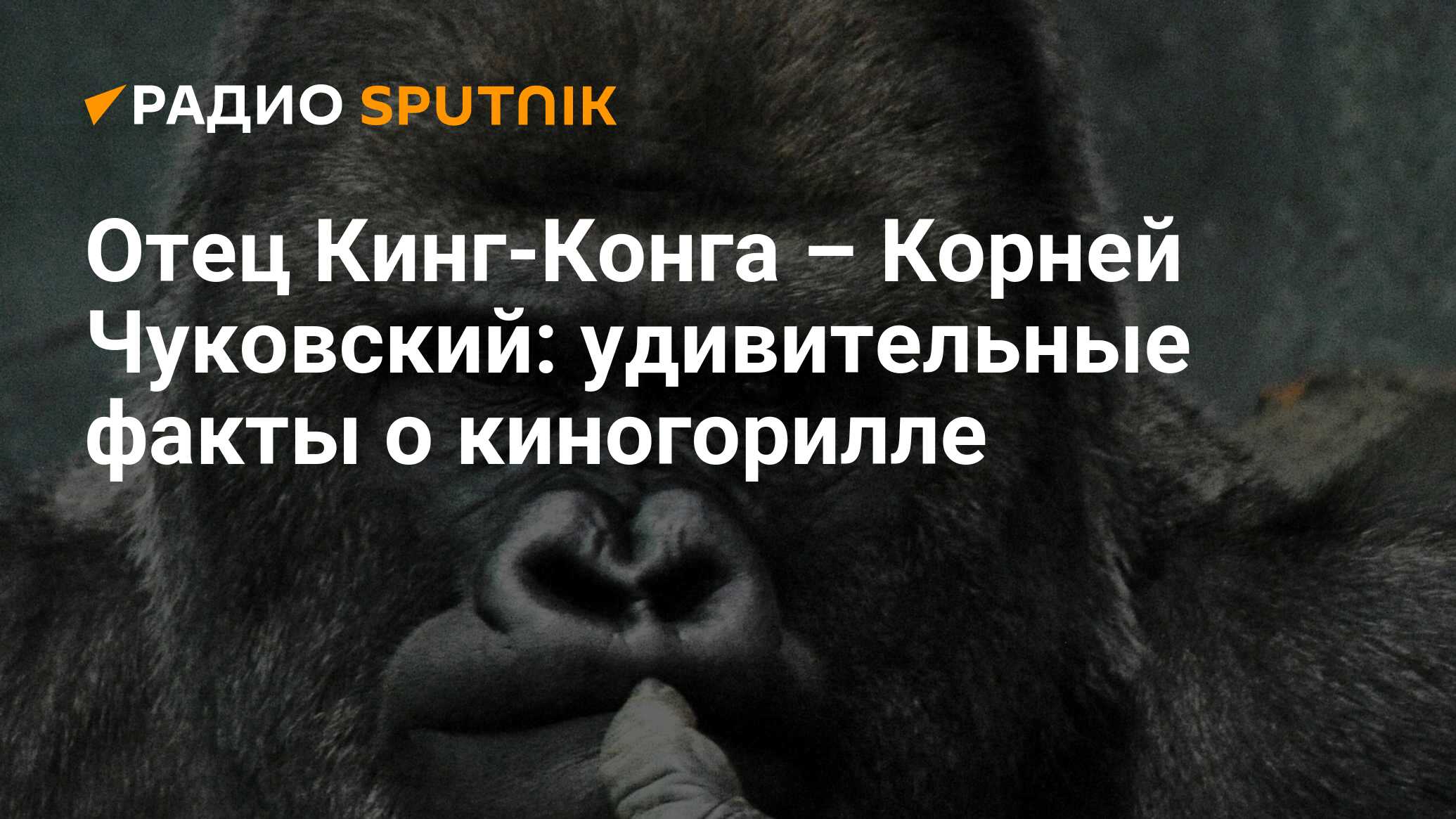 Отец Кинг-Конга – Корней Чуковский: удивительные факты о киногорилле -  Радио Sputnik, 02.03.2020