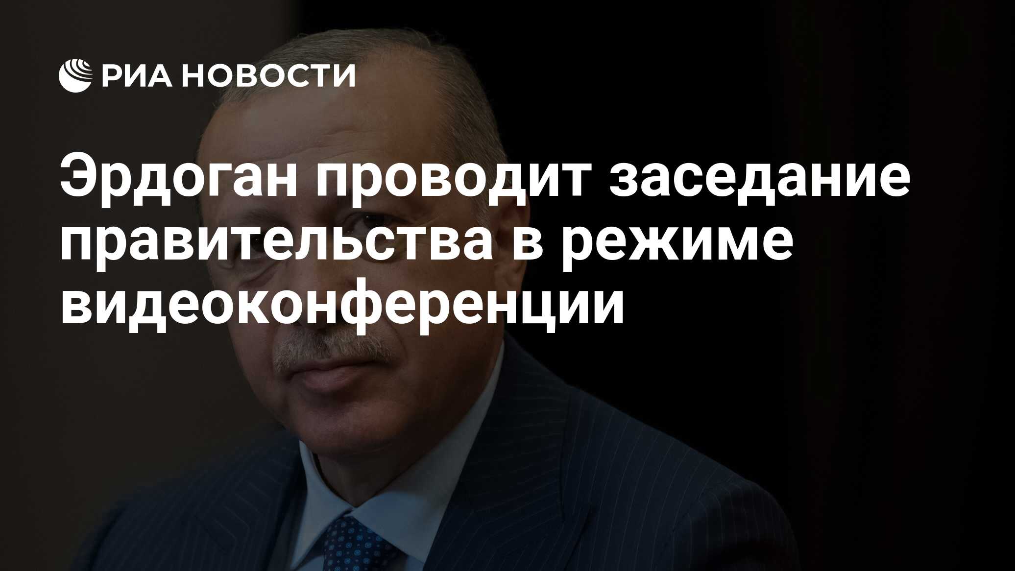 Эрдоган проводит заседание правительства в режиме видеоконференции - РИА  Новости, 30.03.2020