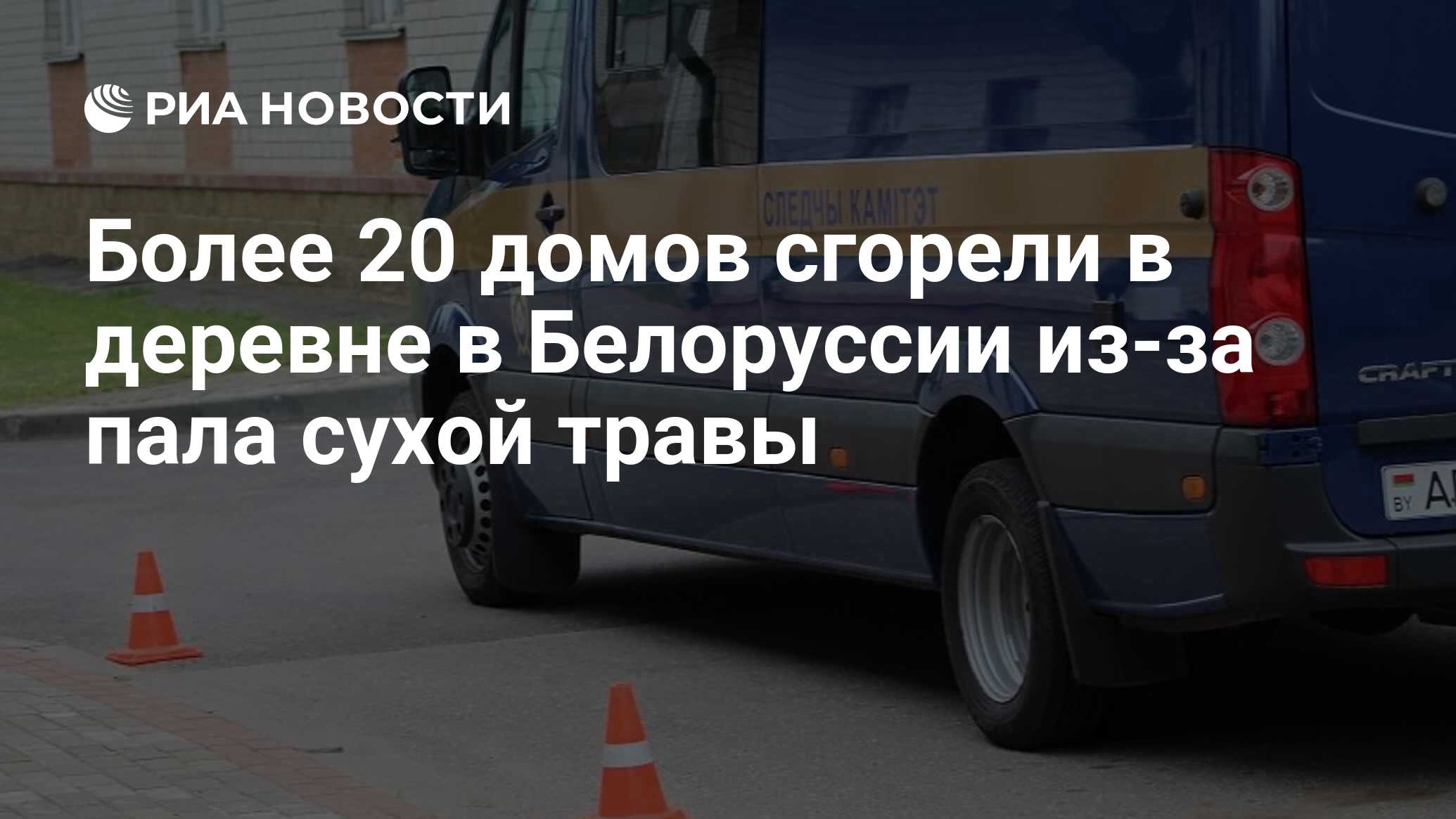 Более 20 домов сгорели в деревне в Белоруссии из-за пала сухой травы - РИА  Новости, 29.04.2020