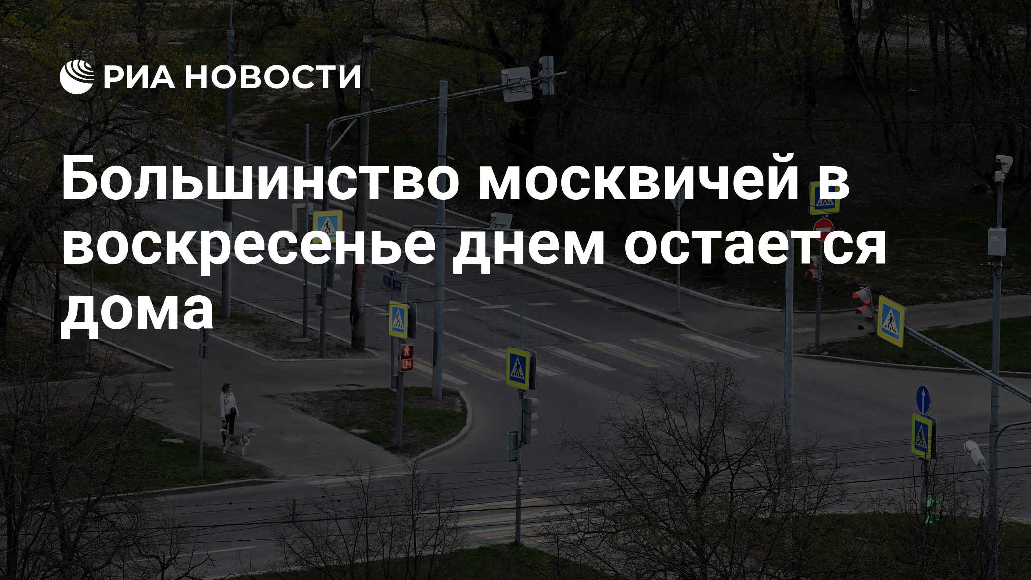 Большинство москвичей в воскресенье днем остается дома - РИА Новости,  10.05.2020