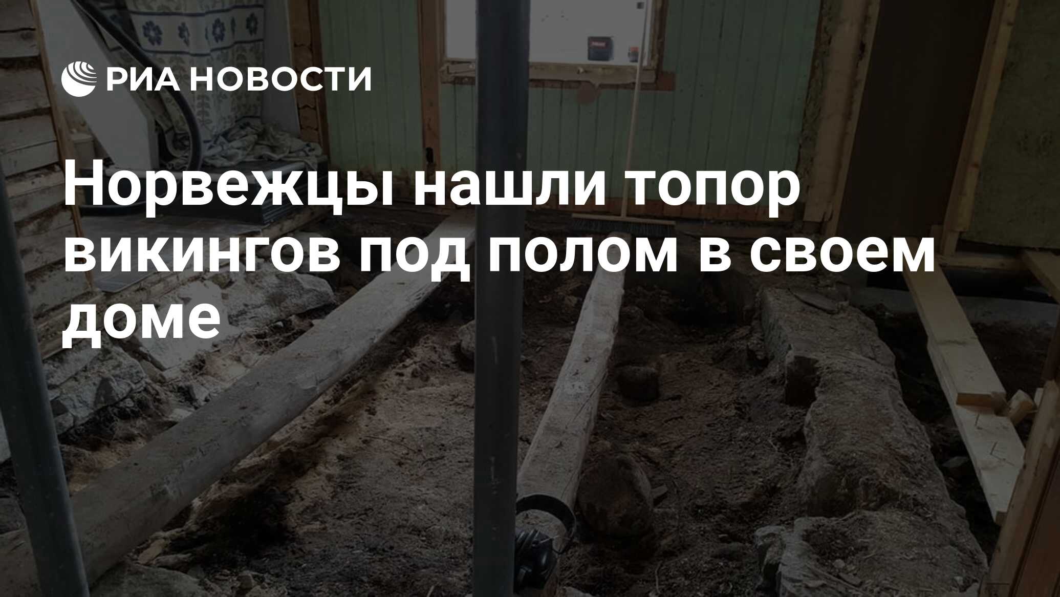 Норвежцы нашли топор викингов под полом в своем доме - РИА Новости,  02.06.2020