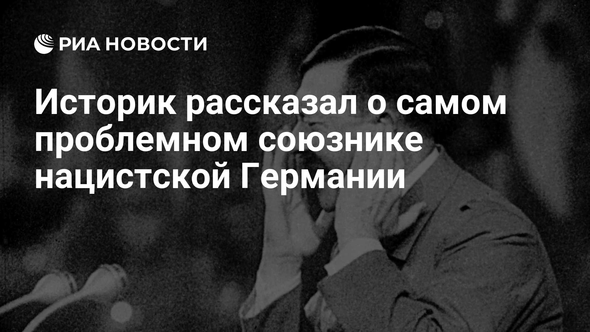 Историк рассказал о самом проблемном союзнике нацистской Германии - РИА  Новости, 10.06.2020