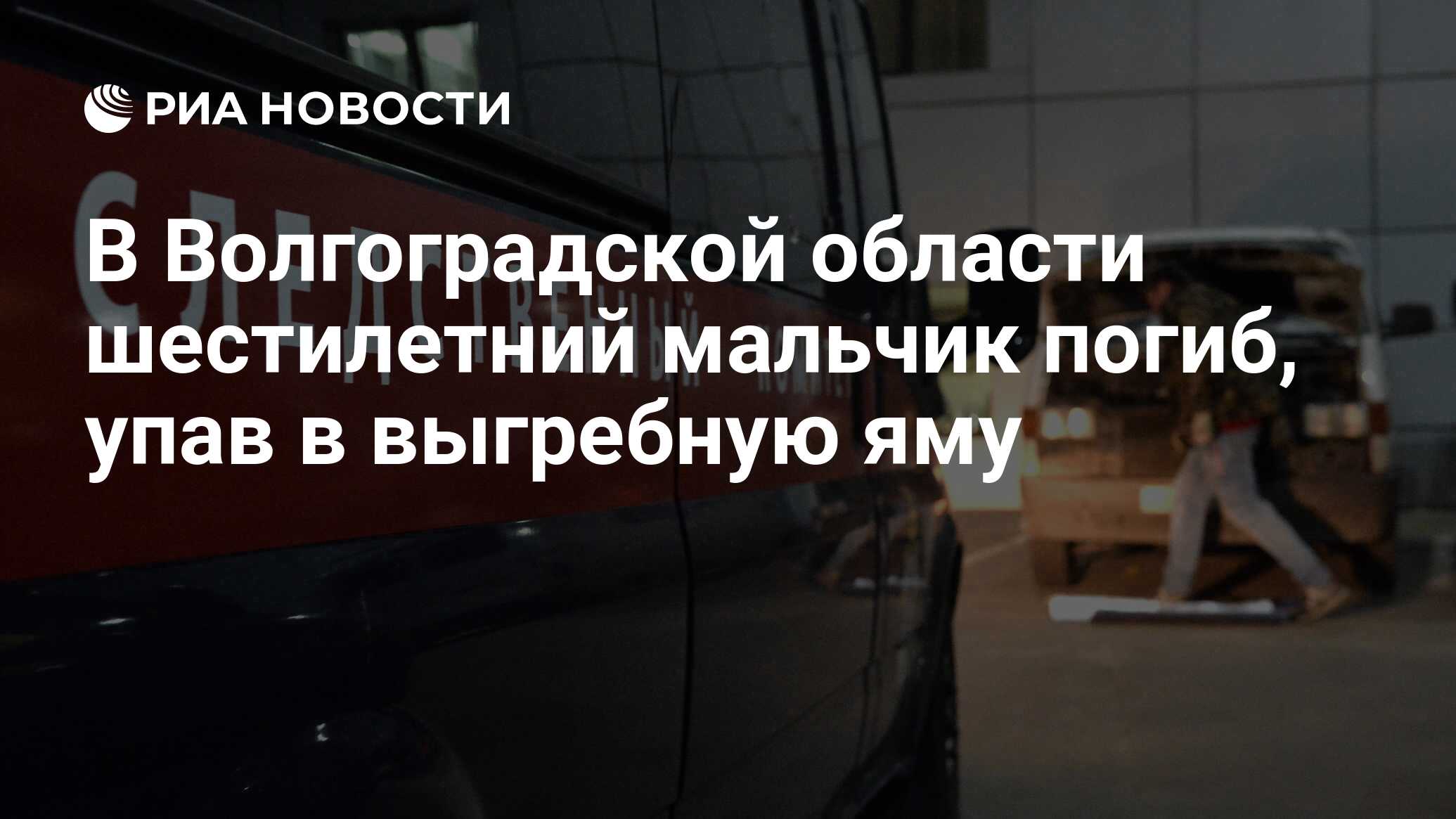 В Волгоградской области шестилетний мальчик погиб, упав в выгребную яму -  РИА Новости, 30.06.2020