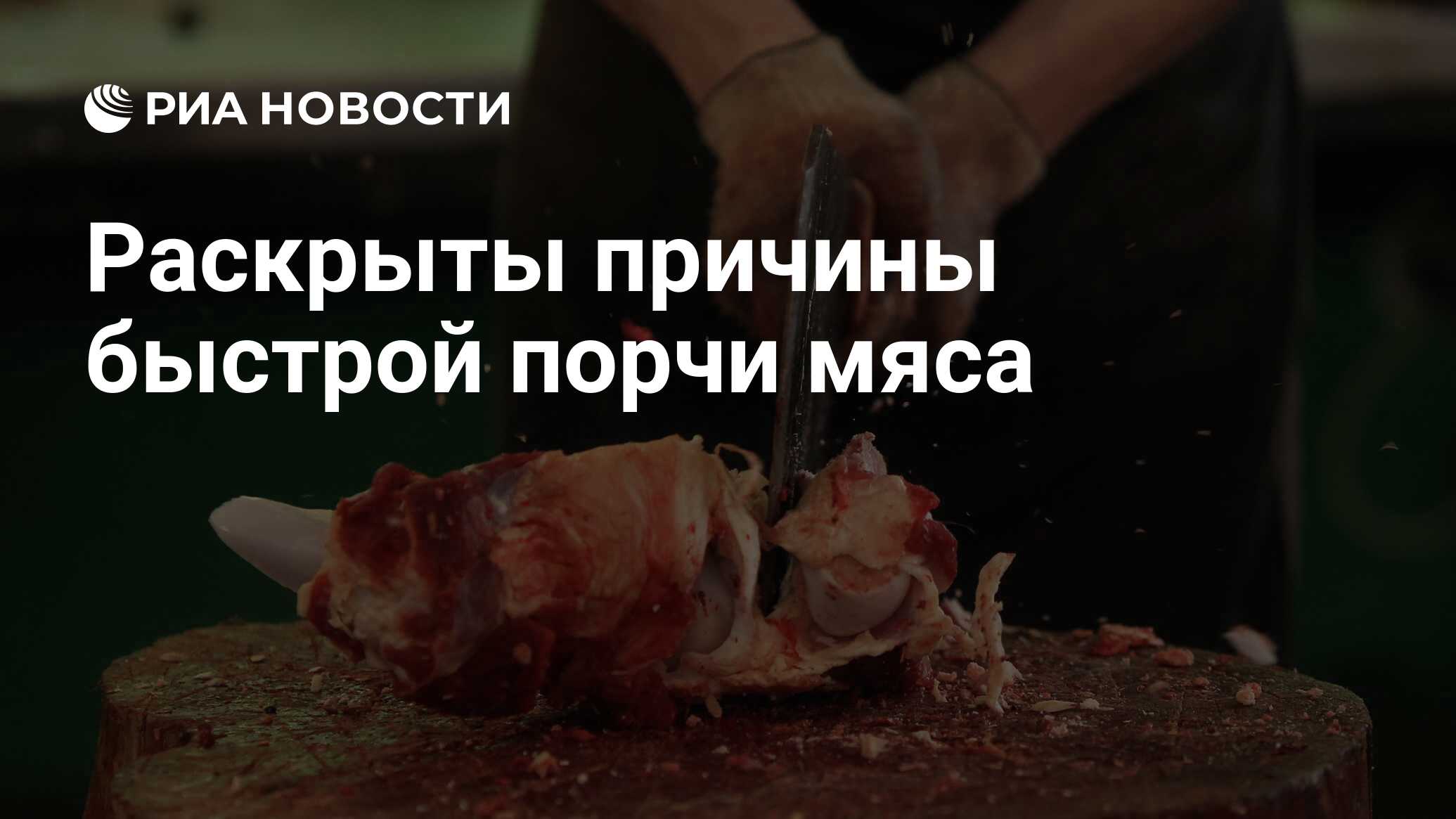 Раскрыты причины быстрой порчи мяса - РИА Новости, 14.07.2020