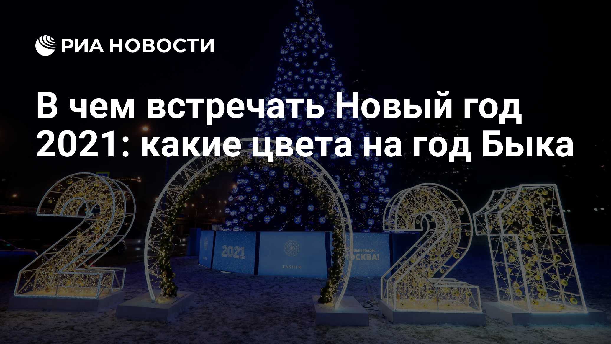 В чем встречать Новый год 2021: какие цвета на год Быка - РИА Новости,  21.12.2020