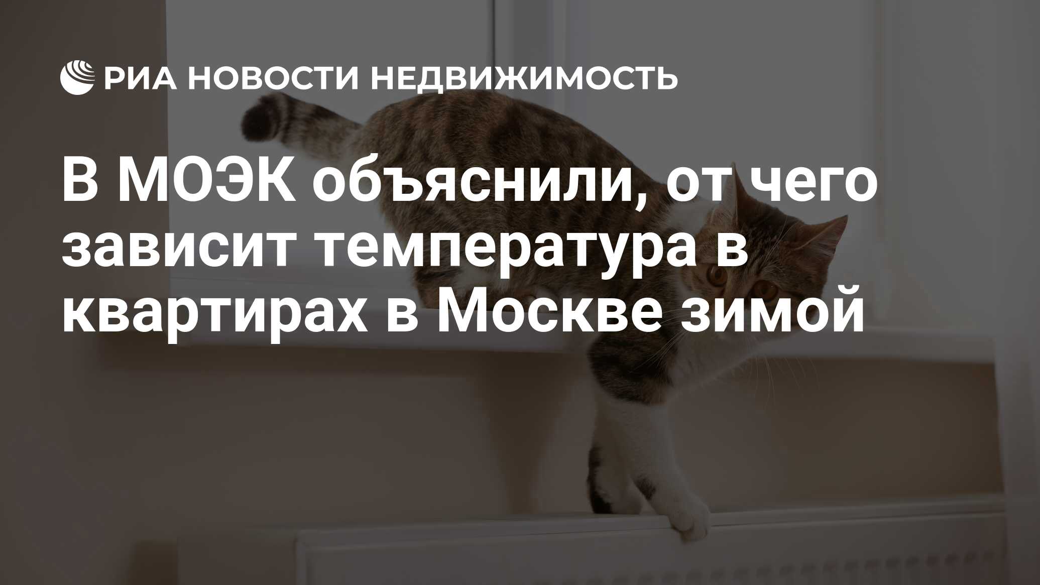 В МОЭК объяснили, от чего зависит температура в квартирах в Москве зимой -  Недвижимость РИА Новости, 08.01.2021