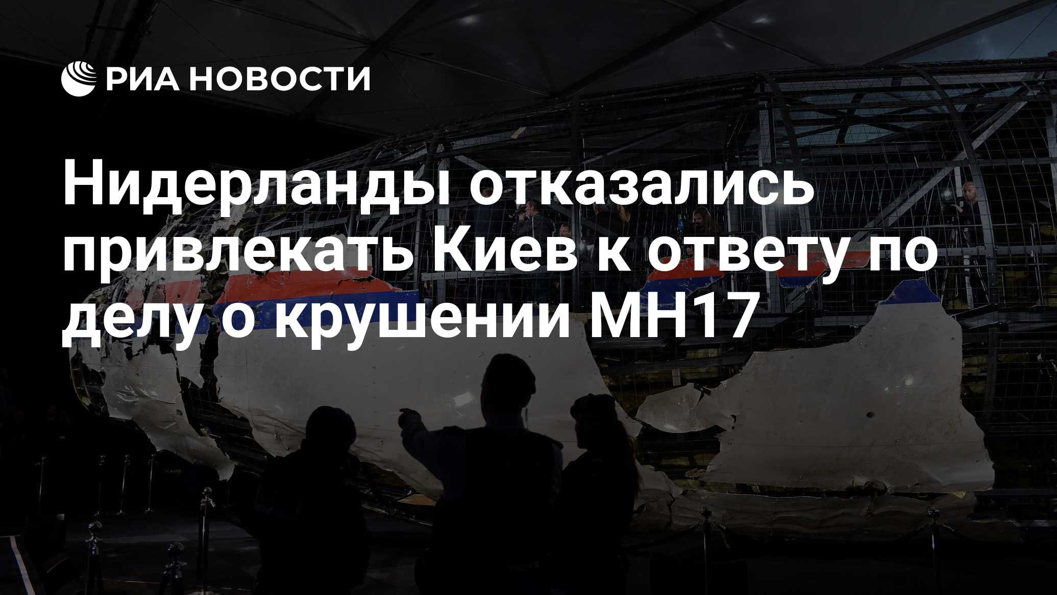 Нидерланды отказались привлекать киев к ответу по делу о крушении mh17