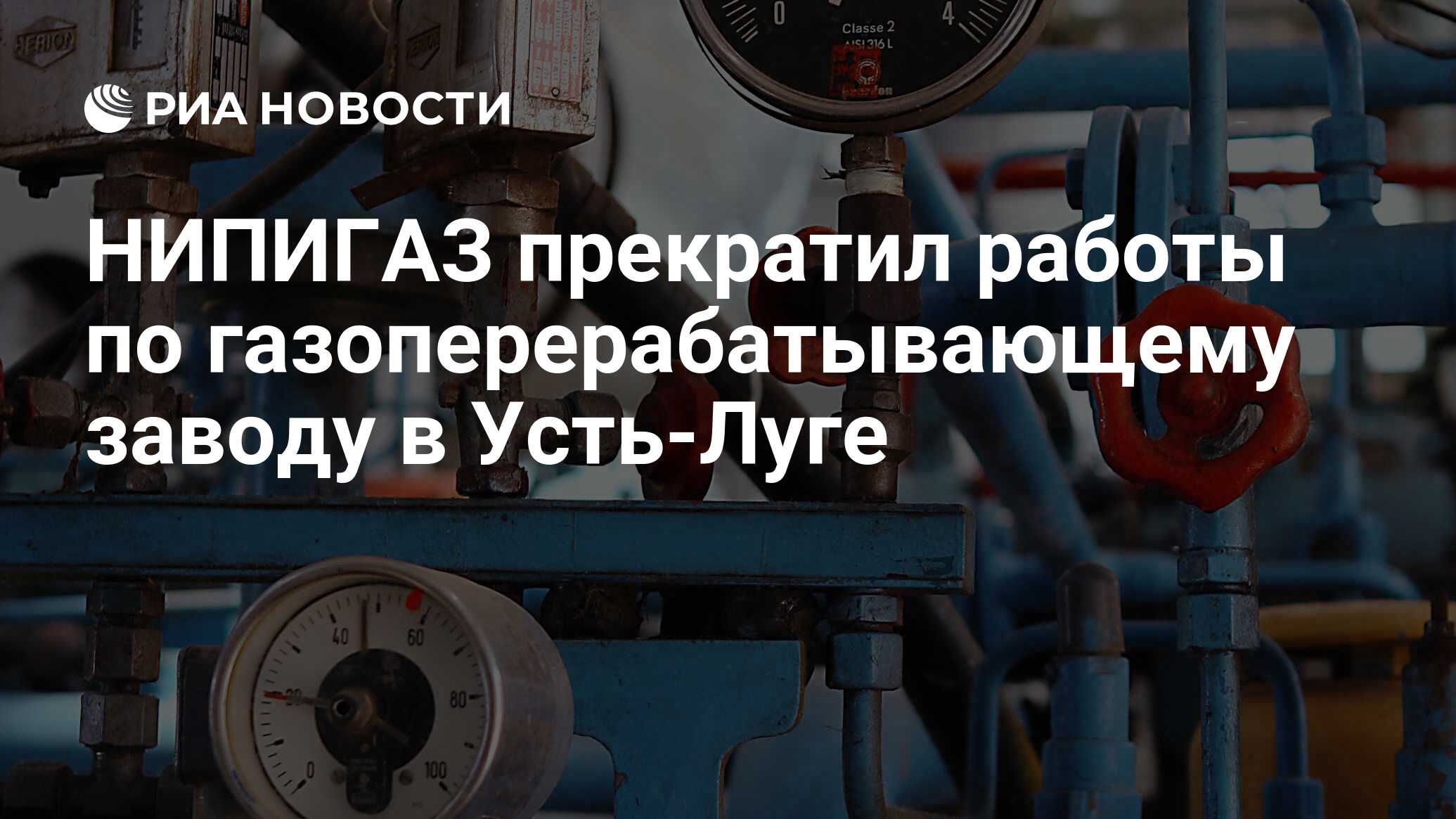 НИПИГАЗ прекратил работы по газоперерабатывающему заводу в Усть-Луге - РИА  Новости, 14.03.2021