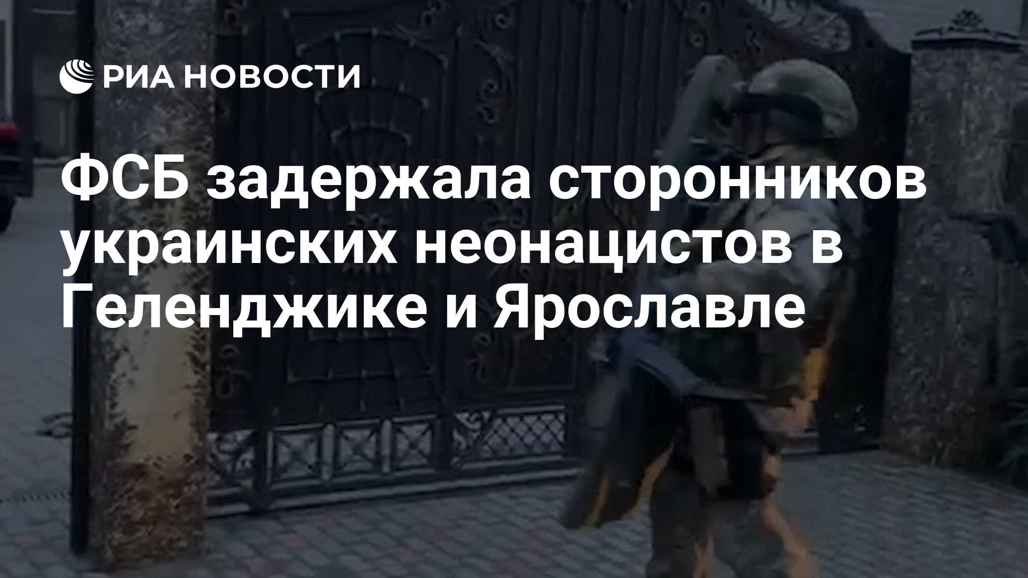 ФСБ задержала сторонников украинских неонацистов в Геленджике и Ярославле -  РИА Новости, 19.03.2021