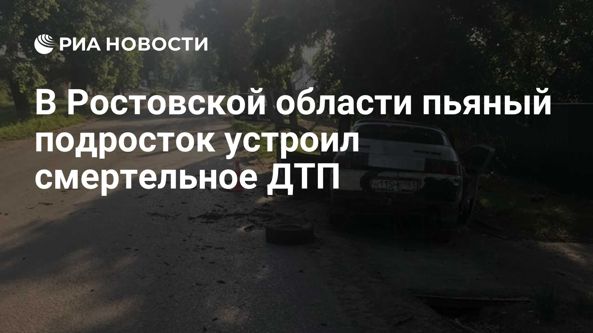 В Ростовской области пьяный подросток устроил смертельное ДТП - РИА  Новости, 03.07.2021