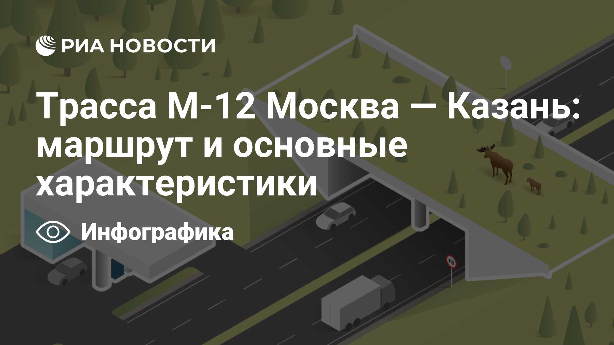 Москва казань трасса м12 карта