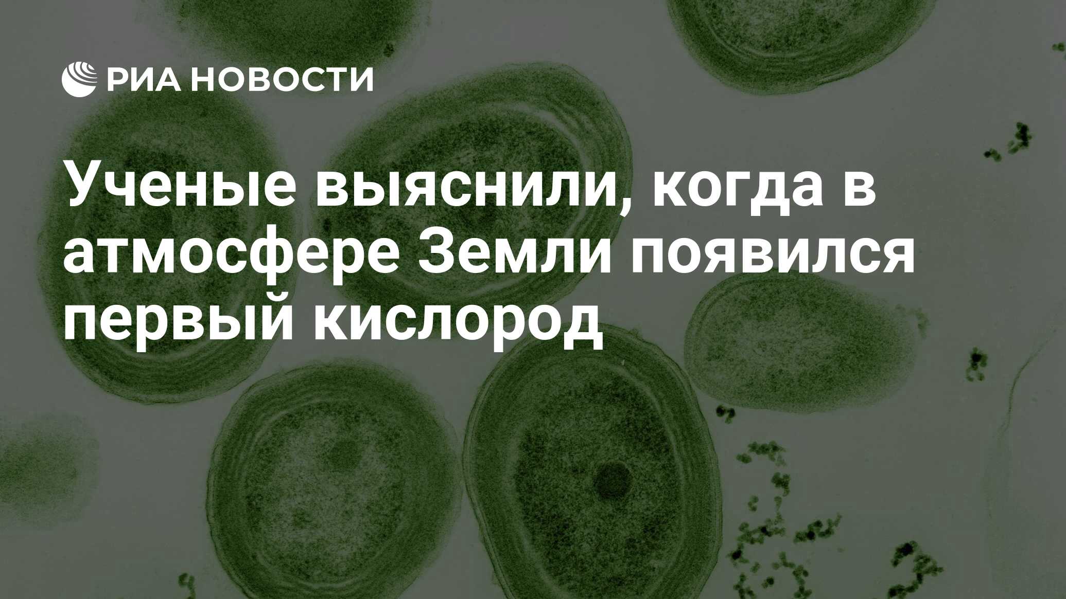 Ученые выяснили, когда в атмосфере Земли появился первый кислород - РИА  Новости, 28.09.2021