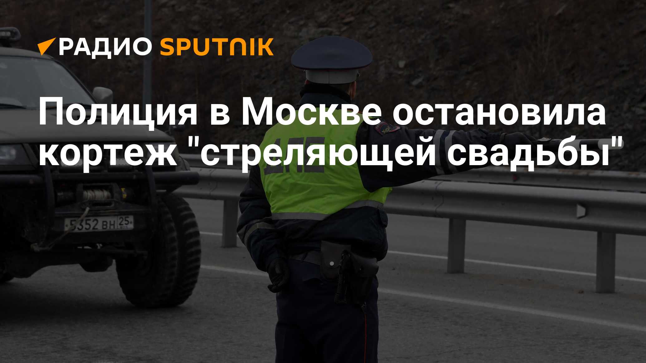 Полиция в Москве остановила кортеж 