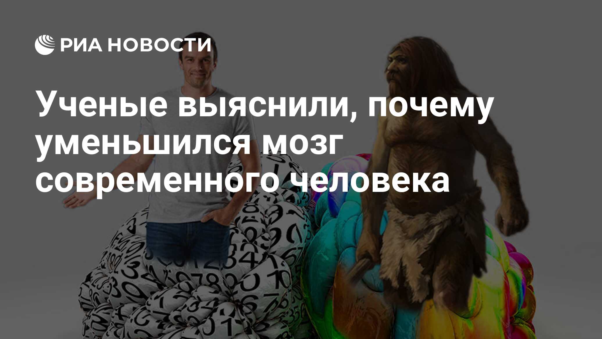 Ученые выяснили, почему уменьшился мозг современного человека - РИА  Новости, 22.10.2021