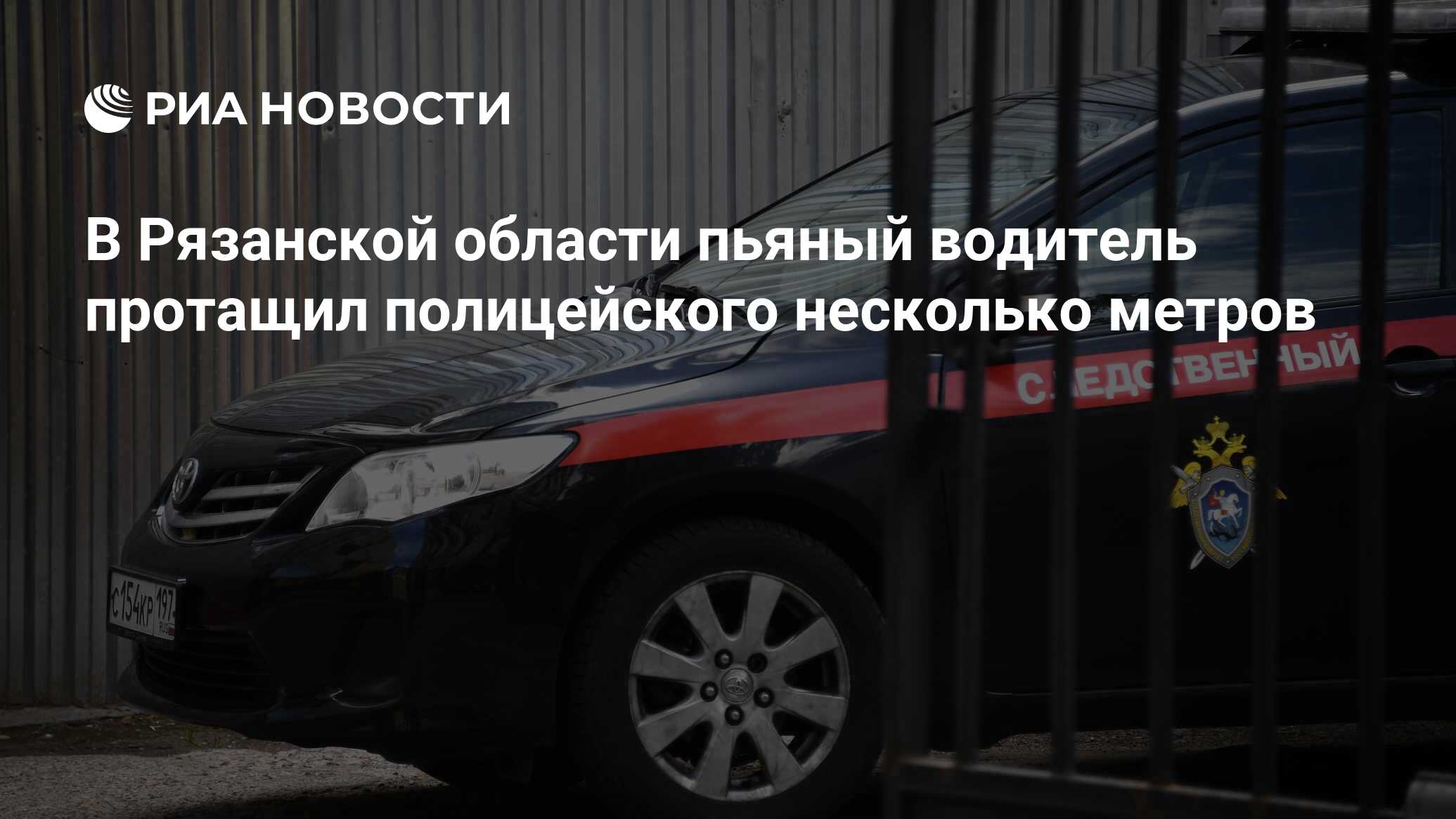 В Рязанской области пьяный водитель протащил полицейского несколько метров  - РИА Новости, 12.01.2022