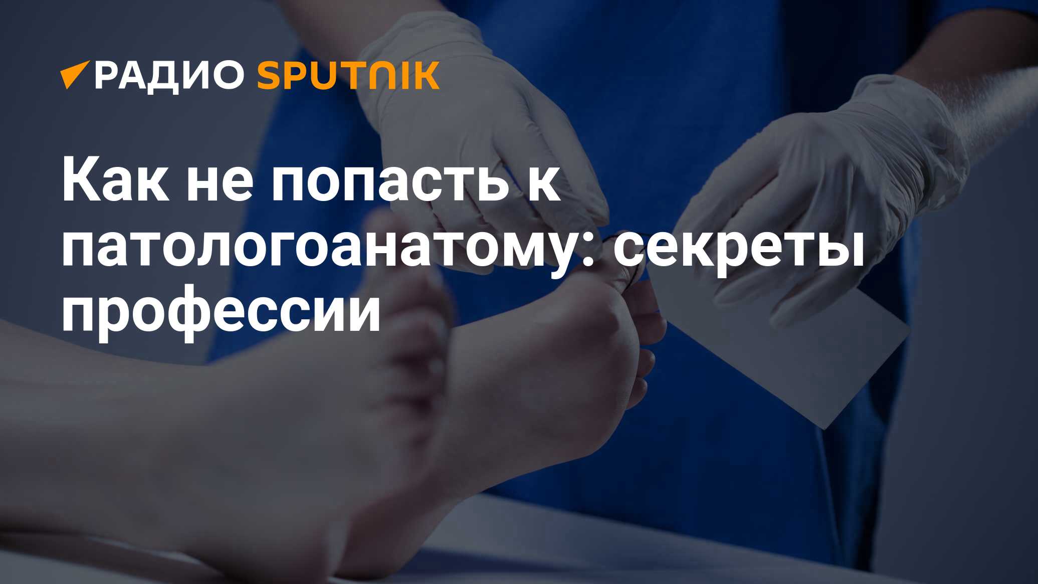 Как не попасть к патологоанатому: секреты профессии - Радио Sputnik,  17.01.2022