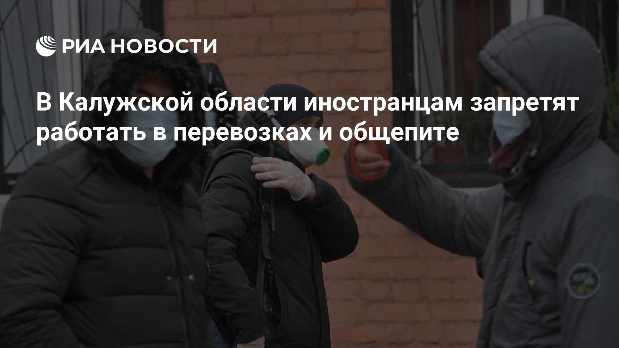 В Калужской области запретят иностранцам работать в перевозках и общепите