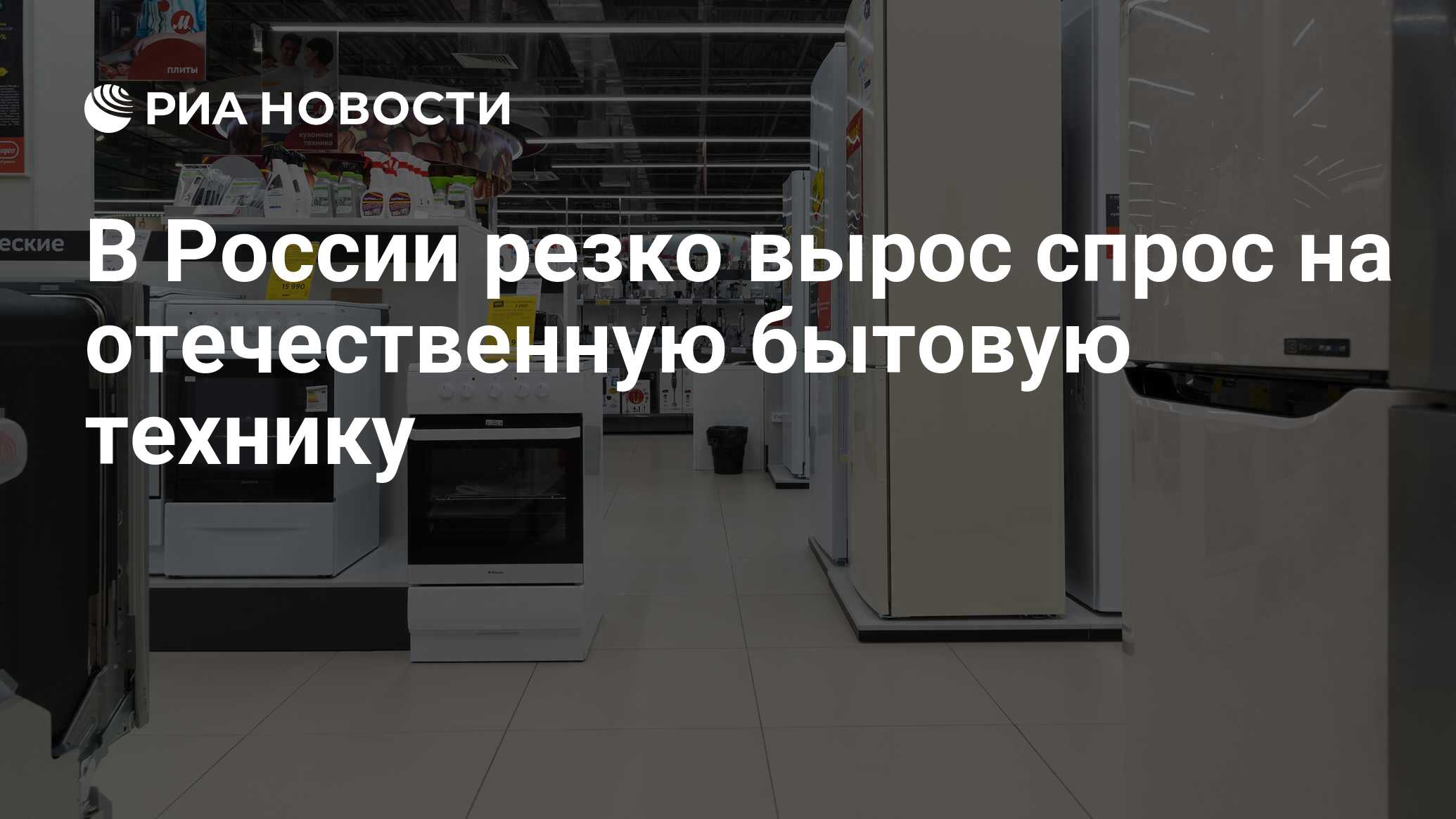 В России резко вырос спрос на отечественную бытовую технику - РИА Новости, 14.04.2022