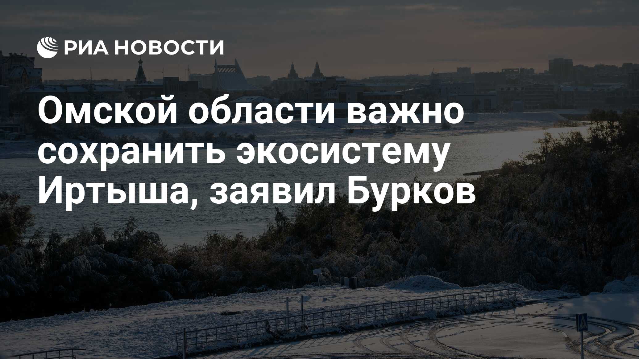 Омской области важно сохранить экосистему Иртыша, заявил Бурков - РИА  Новости, 21.04.2022