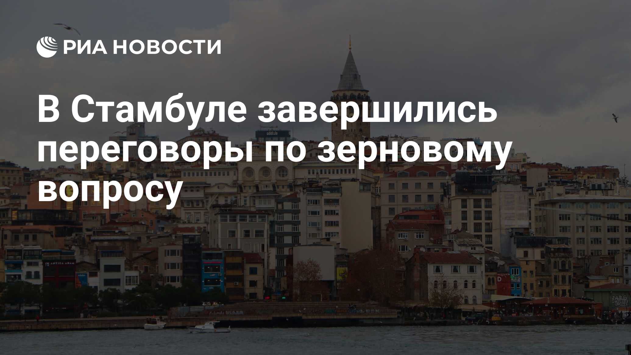 В Стамбуле завершились переговоры по зерновому вопросу - РИА Новости ...