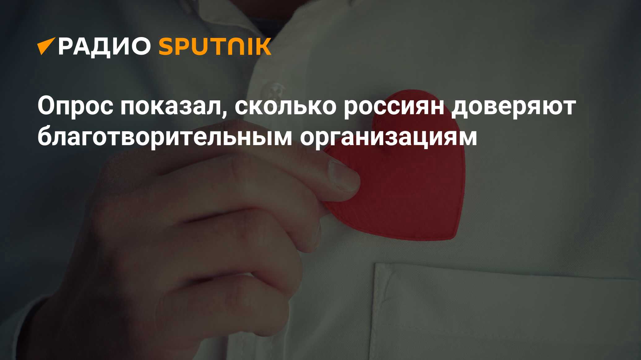 Опрос показал, сколько россиян доверяют благотворительным организациям