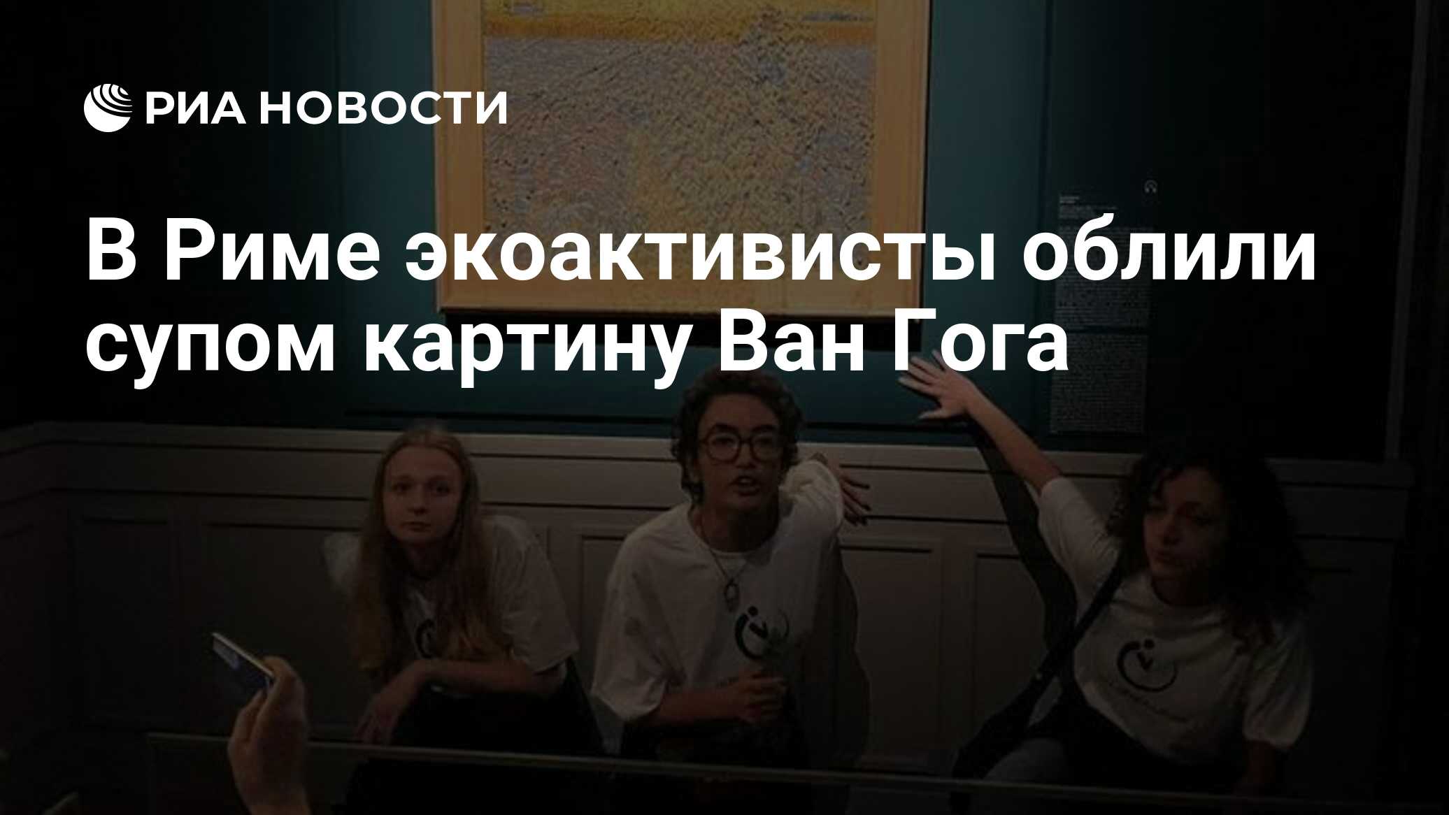 Экоактивисты облили супом картину ван гога