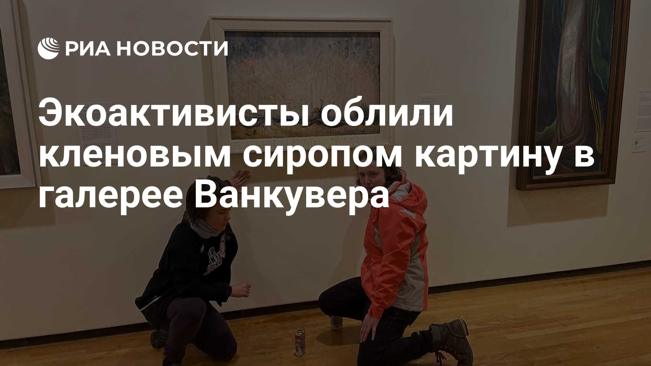 Экоактивисты облили картину