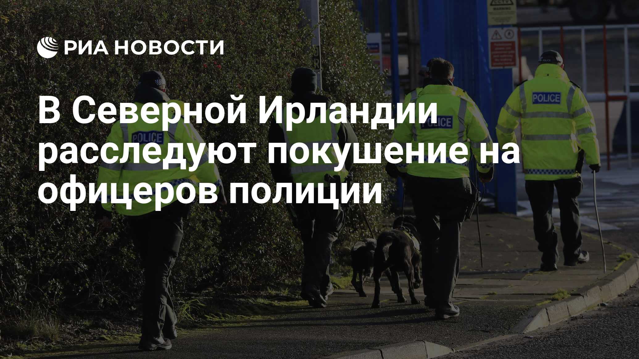 В Северной Ирландии расследуют покушение на офицеров полиции - РИА Новости,  18.11.2022