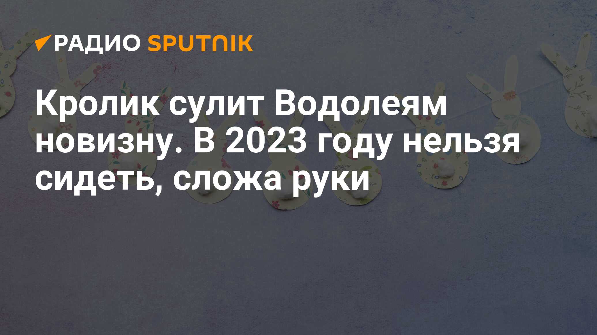 Гороскоп на 2023 Водолей: самый точный для женщин и мужчин в год Кролика