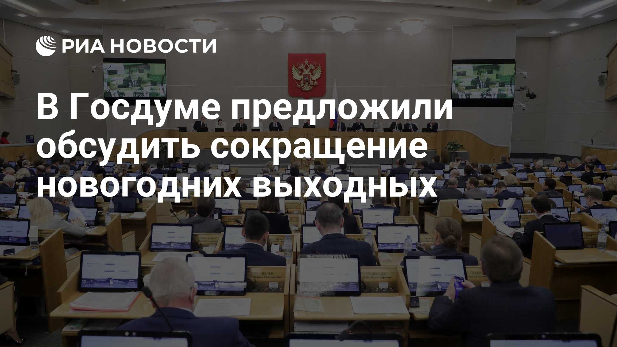 Депутат Нилов предложил обсудить сокращение новогодних выходных