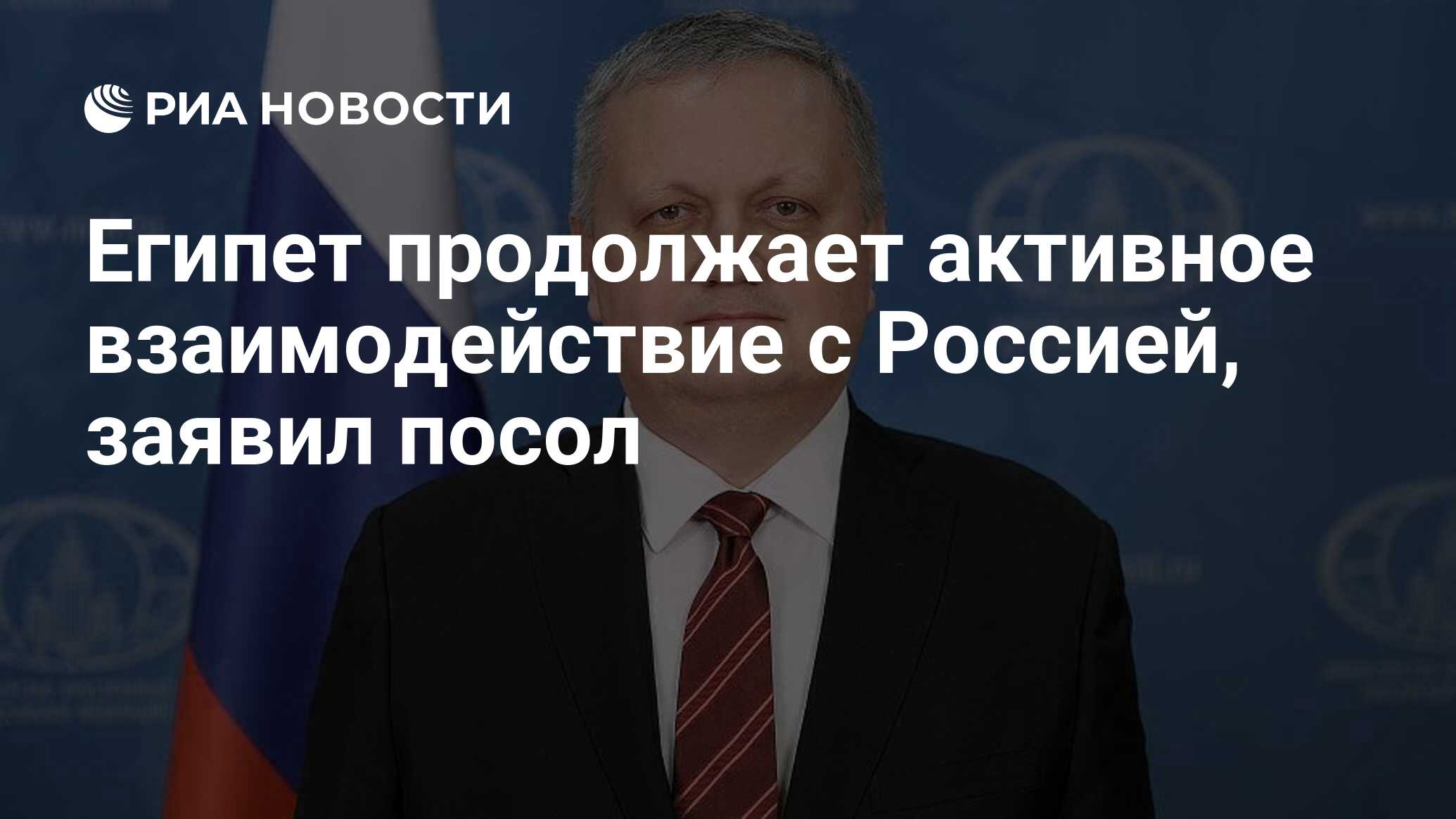 Египет продолжает активное взаимодействие с Россией, заявил посол - РИА  Новости, 11.02.2023