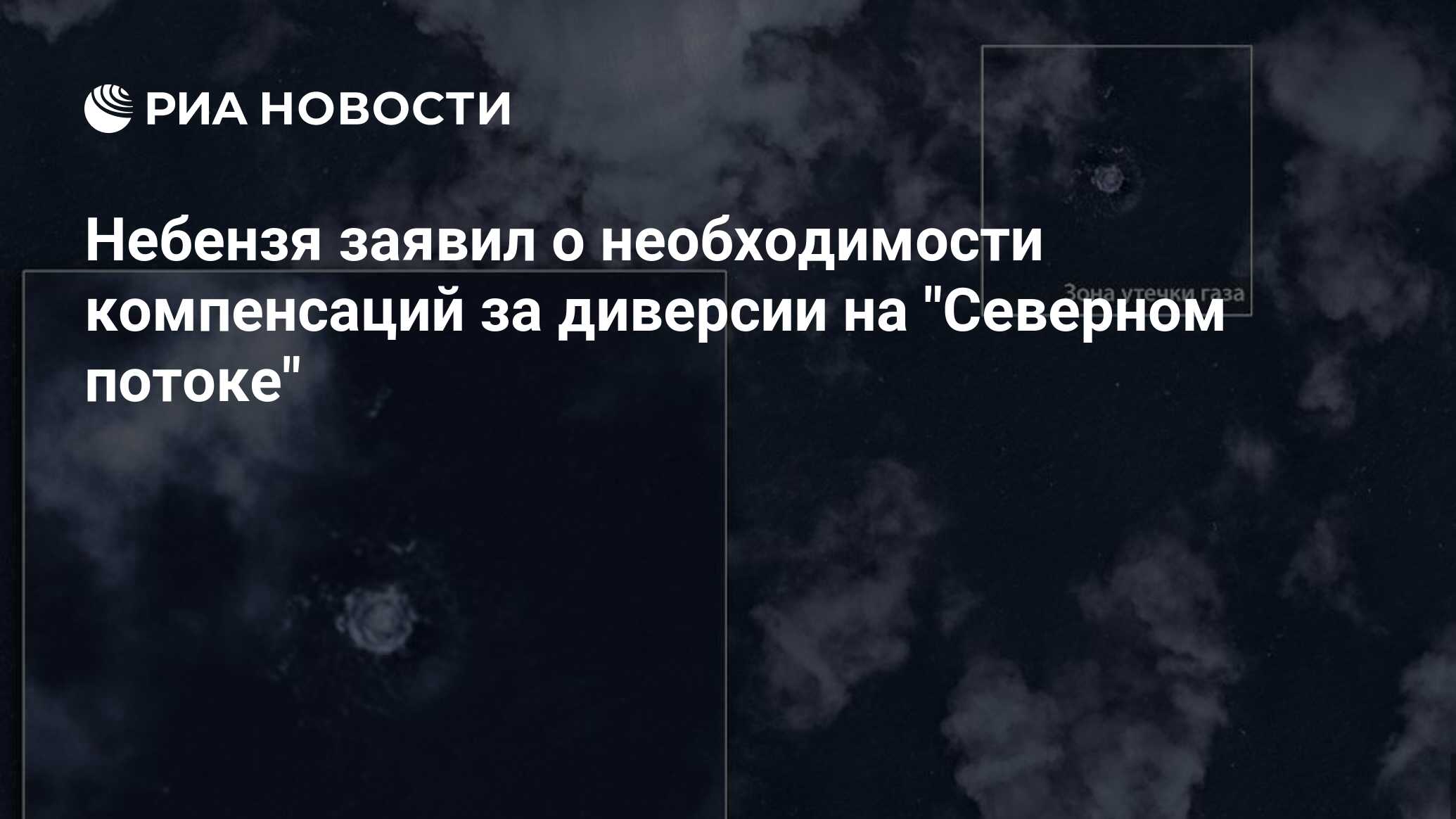 Небензя заявил о необходимости компенсаций за диверсии на "Северном потоке" - РИА Новости, 22.02.2023