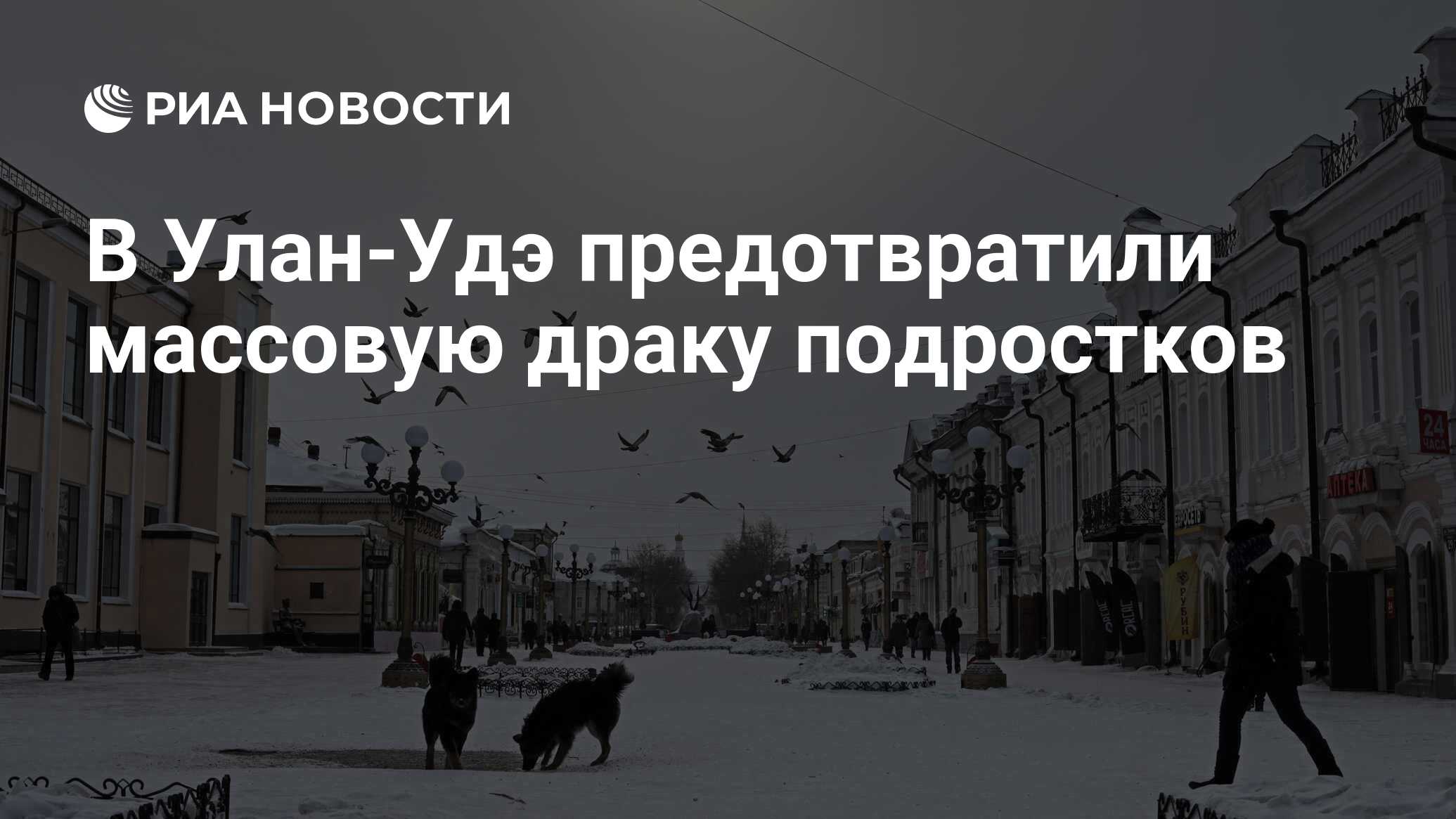 В Улан-Удэ предотвратили массовую драку подростков - РИА Новости, 28.02.2023