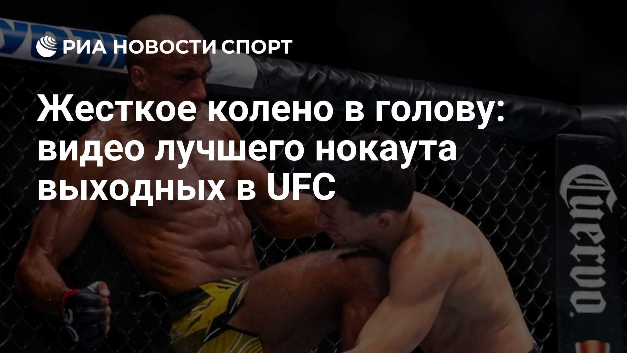 Жесткое колено в голову: видео лучшего нокаута выходных в UFC - РИА Новости  Спорт, 17.04.2023