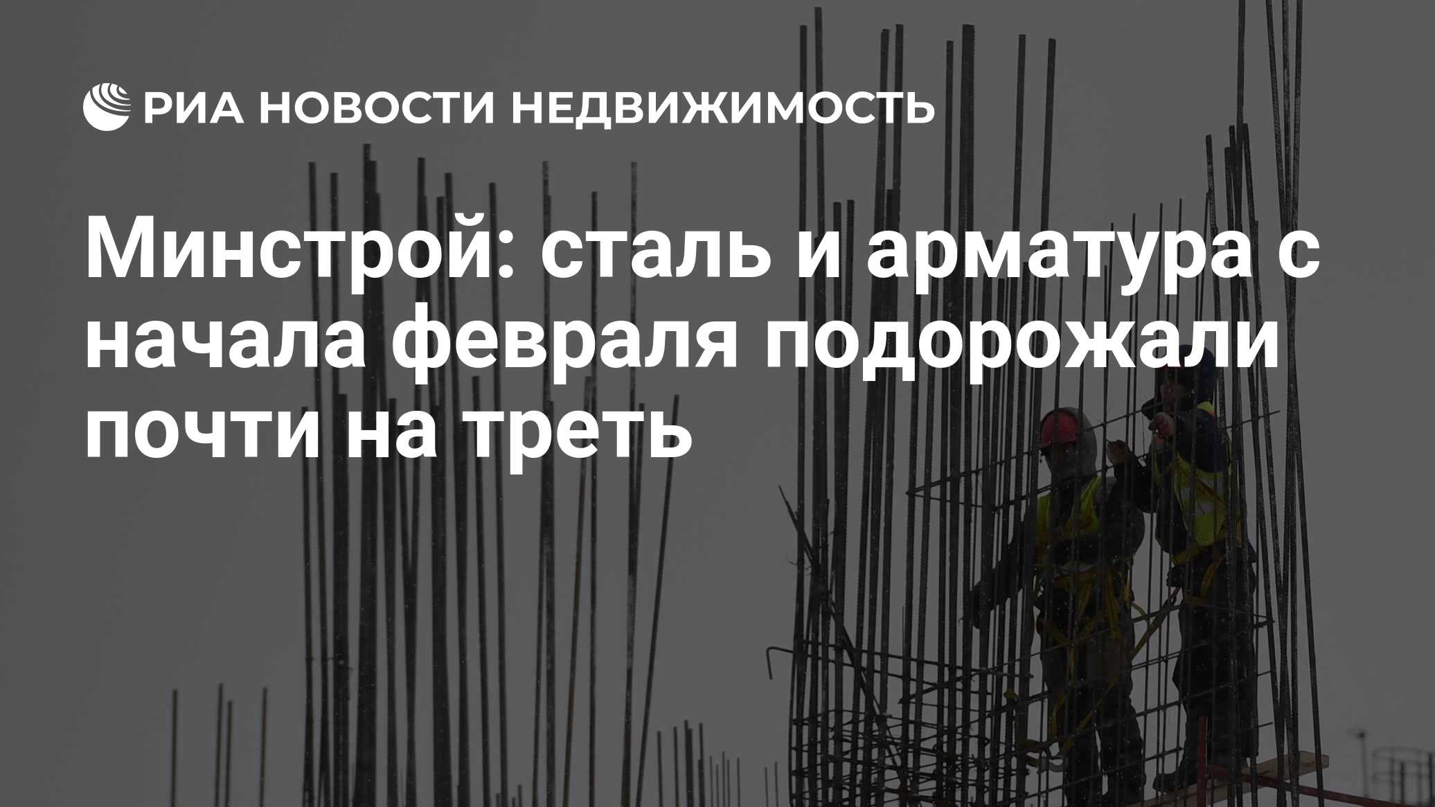 Минстрой: сталь и арматура с начала февраля подорожали почти на треть -  Недвижимость РИА Новости, 13.02.2024