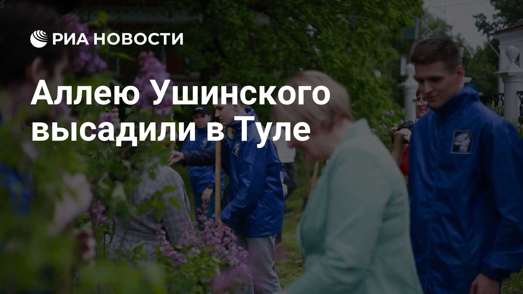 Аллею Ушинского высадили в Туле - РИА Новости, 19.05.2023