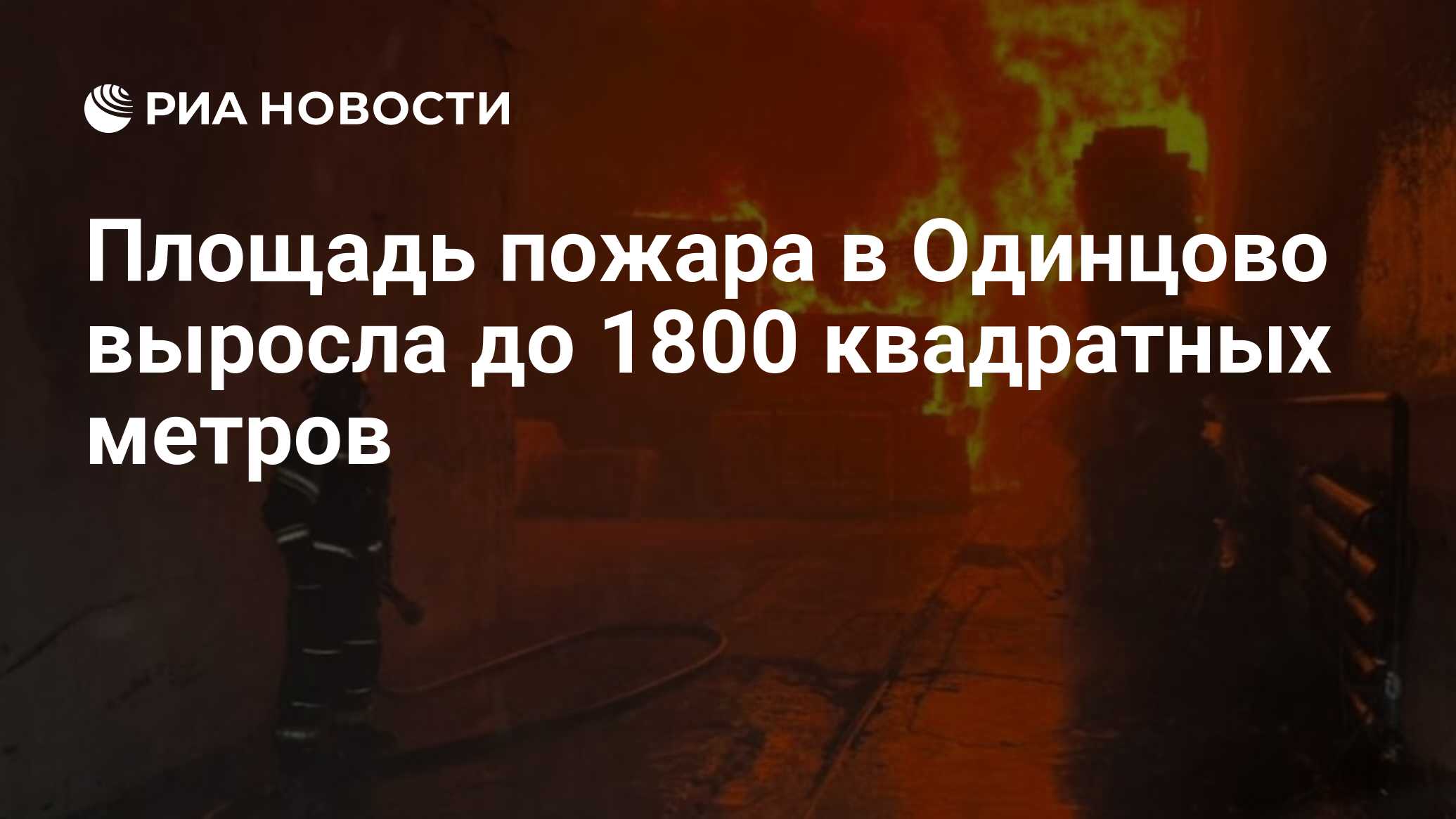 Площадь пожара в Одинцово выросла до 1800 квадратных метров - РИА Новости,  25.05.2023