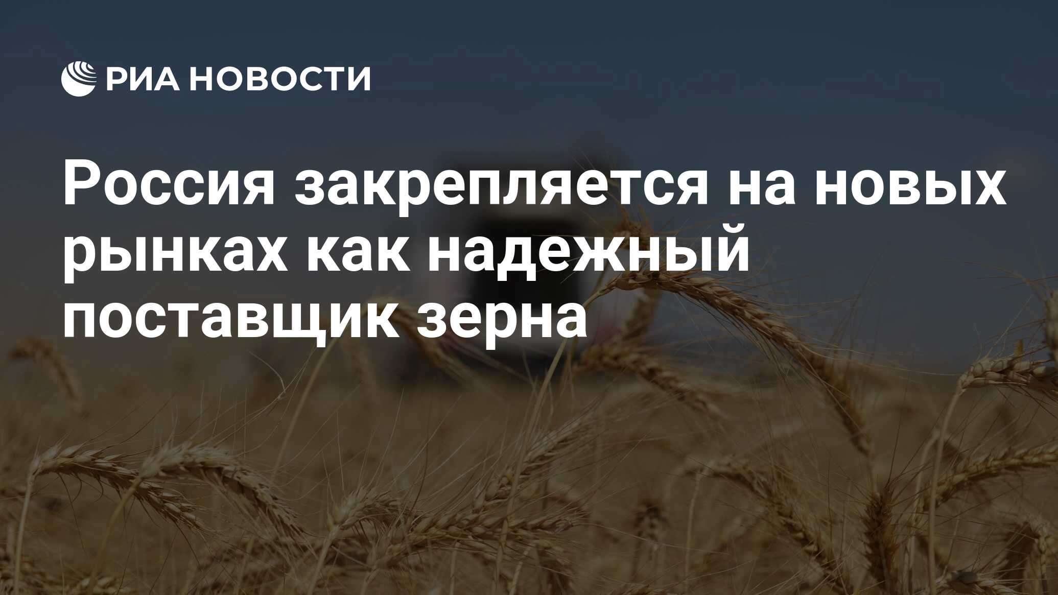 Россия закрепляется на новых рынках как надежный поставщик зерна - РИА  Новости, 01.06.2023