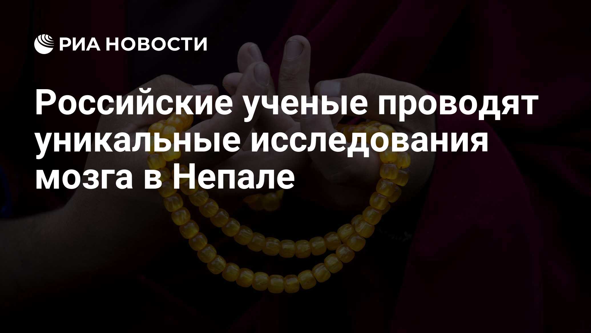 Российские ученые проводят уникальные исследования мозга в Непале - РИА  Новости, 06.06.2023