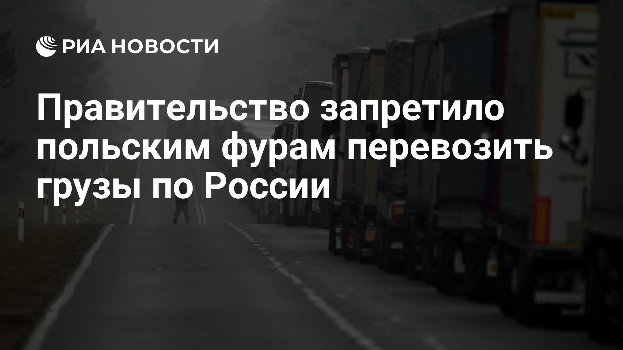 В России запретили перевозки грузов из Польши, за исключением критически  важных товаров [ФОТО] / news2.ru