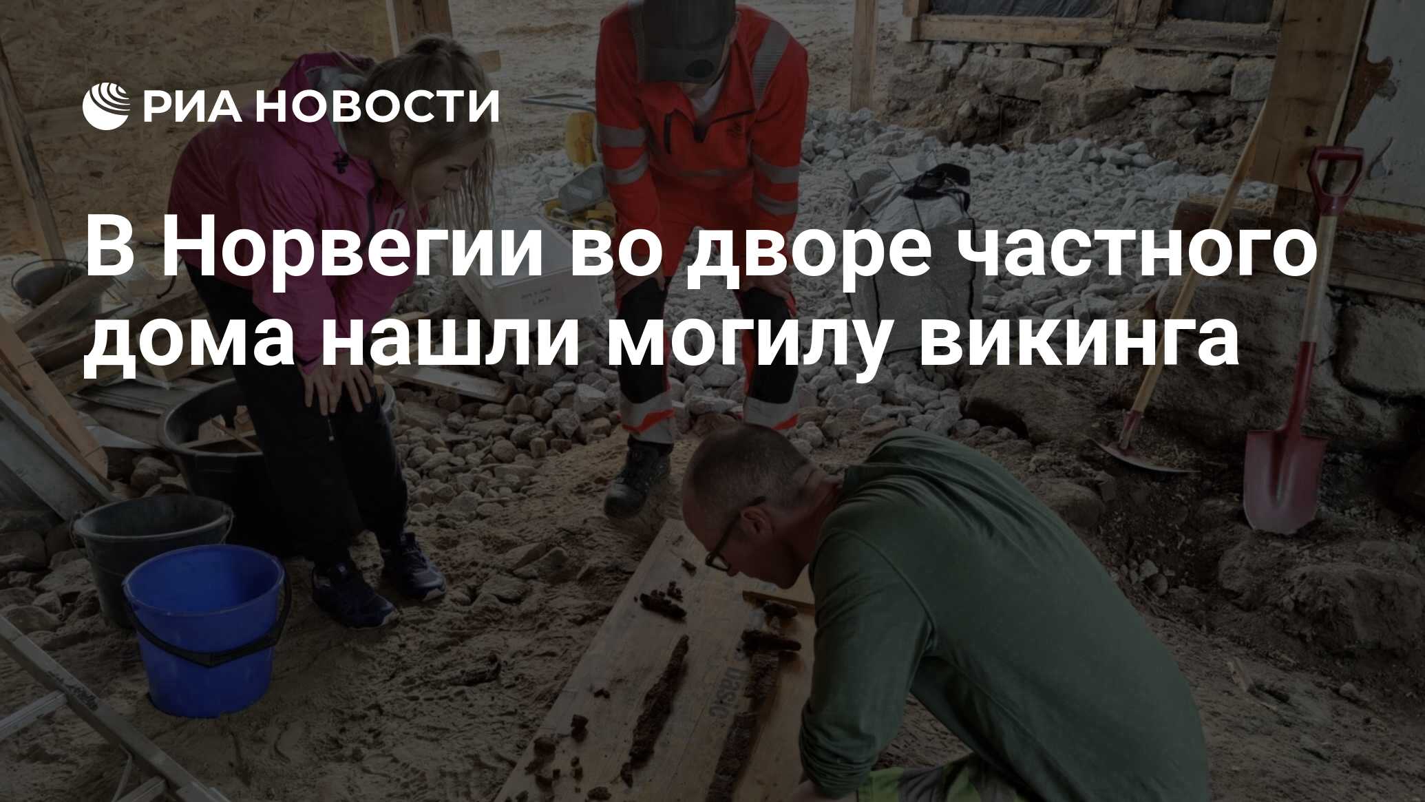 В Норвегии во дворе частного дома нашли могилу викинга - РИА Новости,  04.07.2023