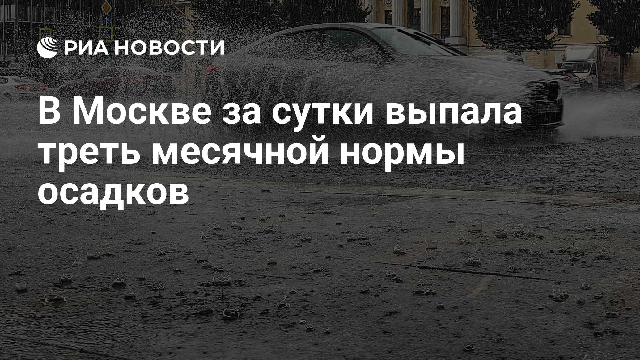 В Москве за прошедшие сутки выпала треть от июльской нормы осадков Артем