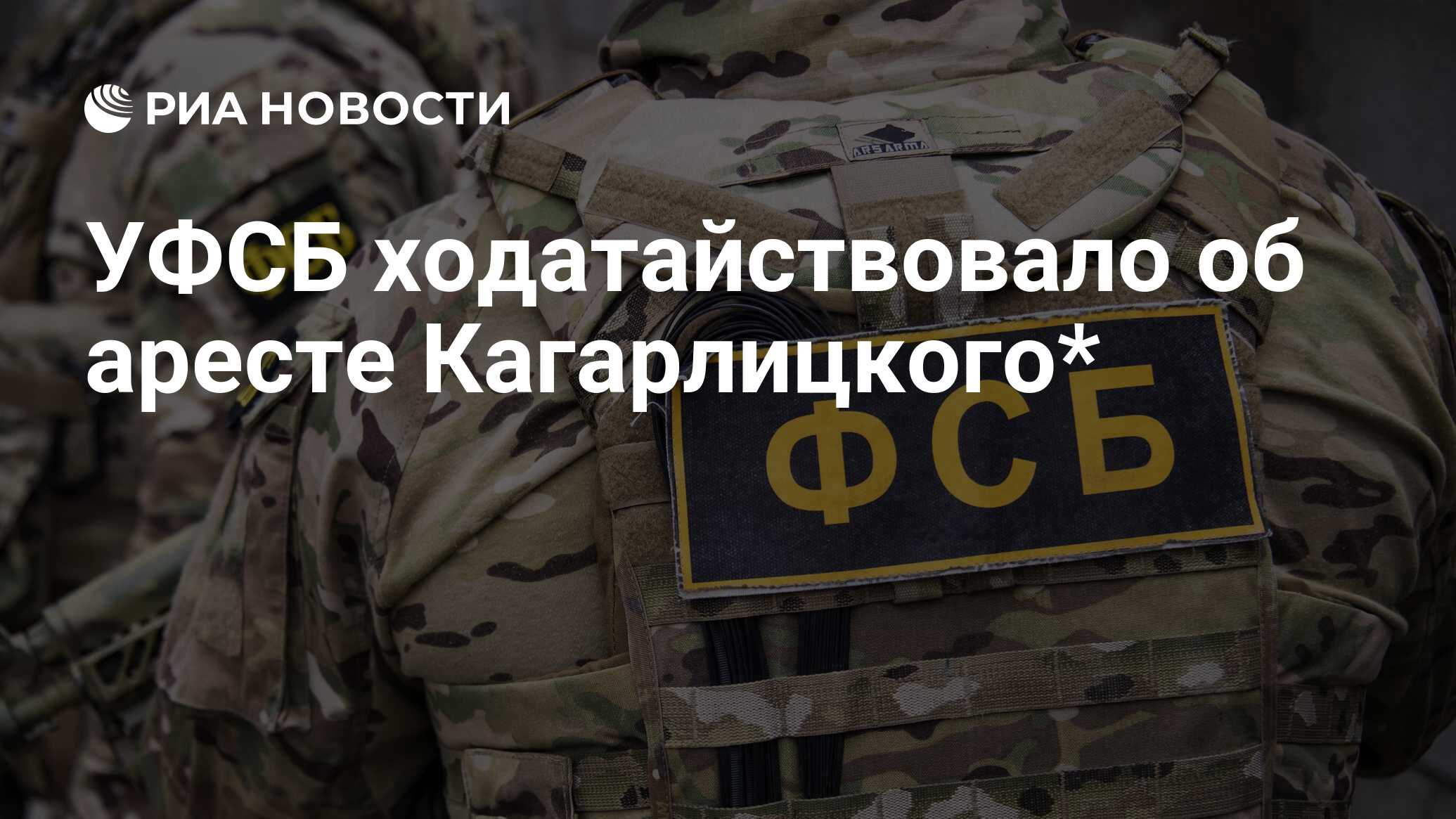 УФСБ ходатайствовало об аресте Кагарлицкого* - РИА Новости, 26.07.2023