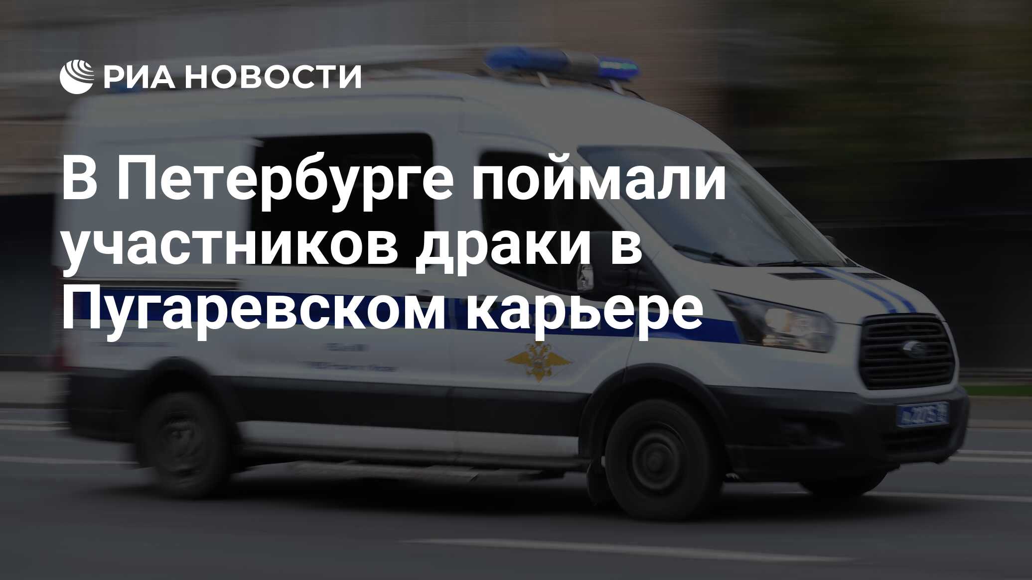 В Петербурге поймали участников драки в Пугаревском карьере - РИА Новости,  11.08.2023